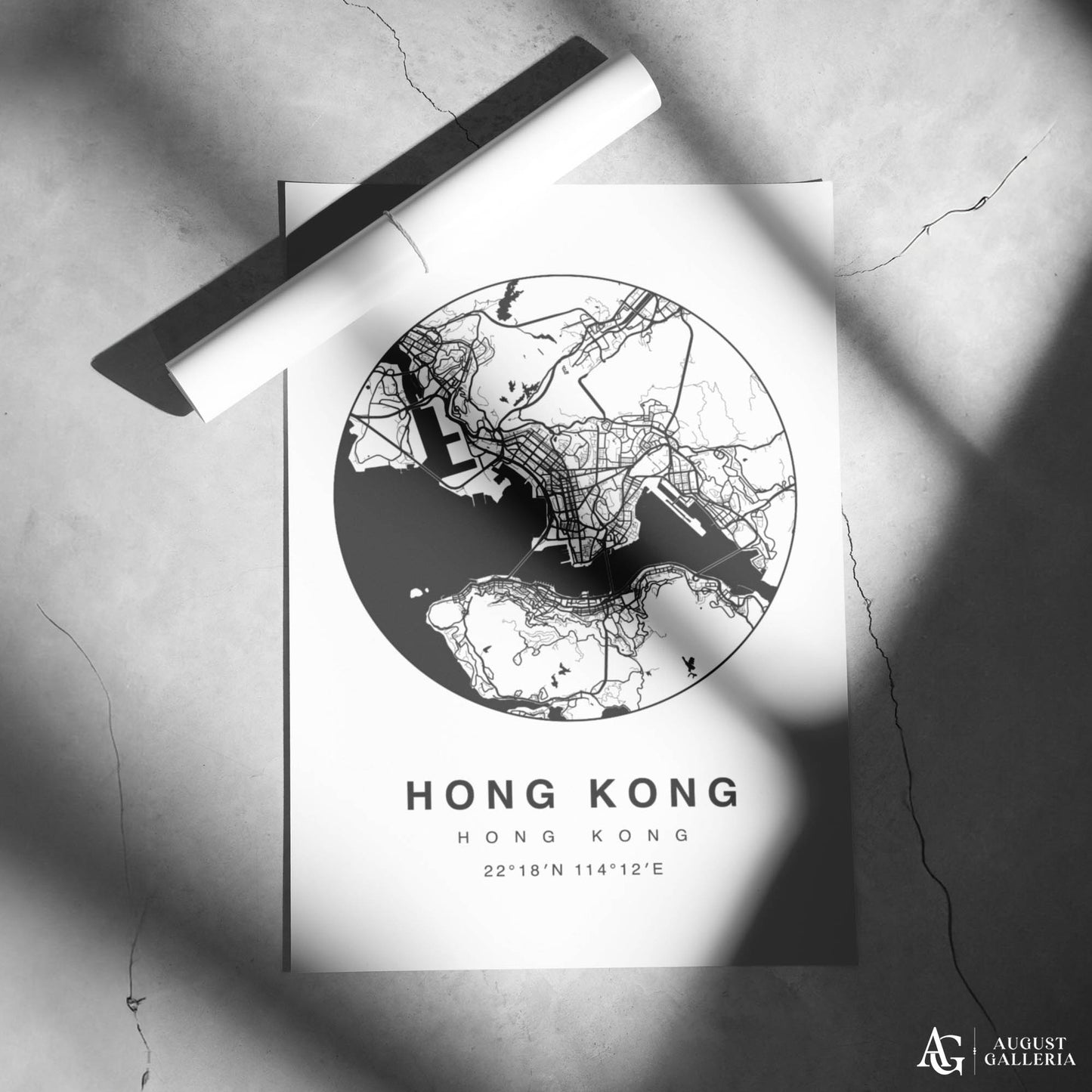 Hong Kong Minimalist Map
