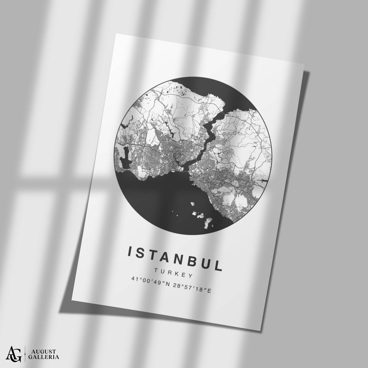 Istanbul Minimalist Map