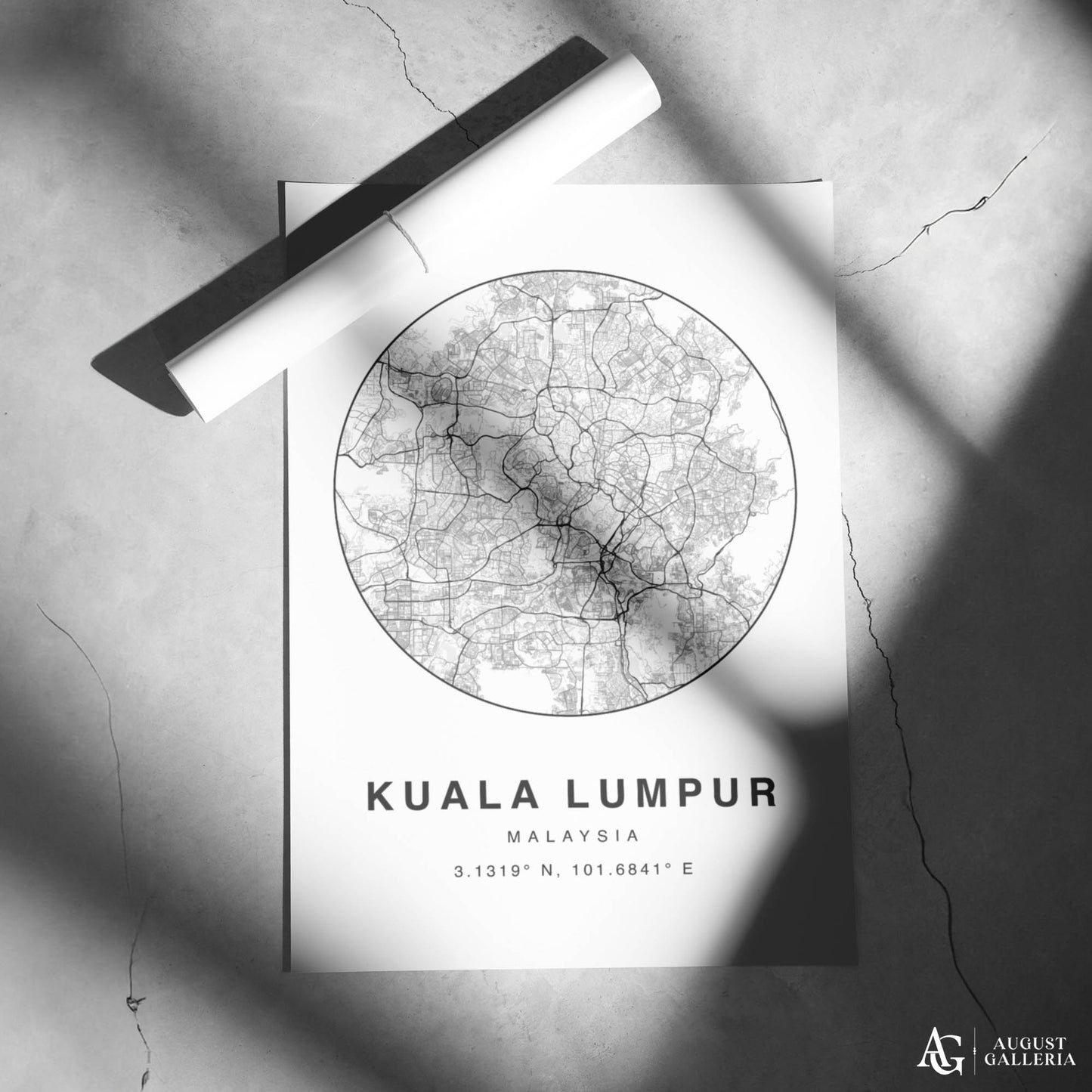 Kuala Lumpur Minimalist Map