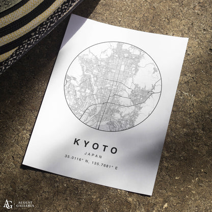 Kyoto Minimalist Map