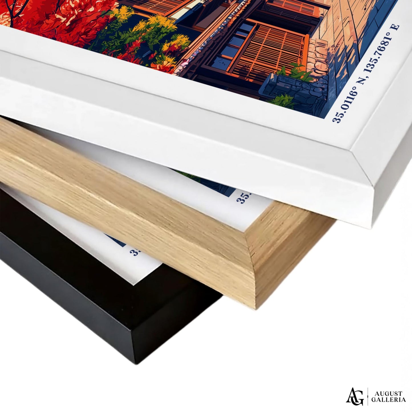 Kyoto Japan Retro Travel Print