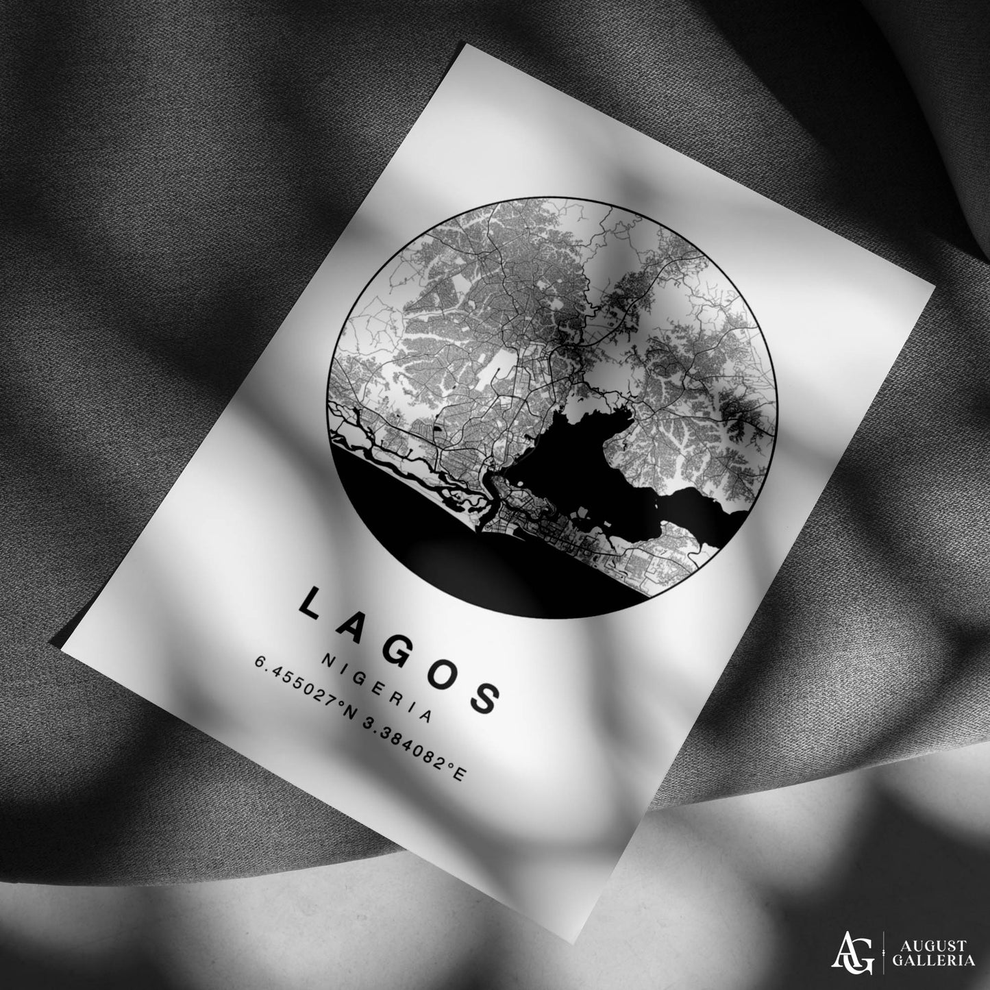 Lagos Minimalist Map