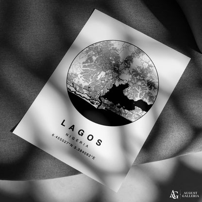 Lagos Minimalist Map