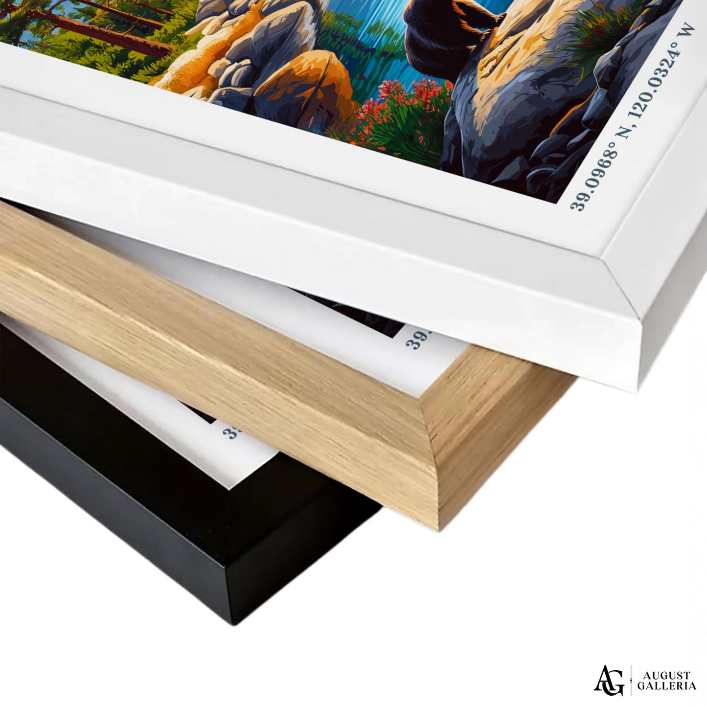 Lake Tahoe Retro Travel Print