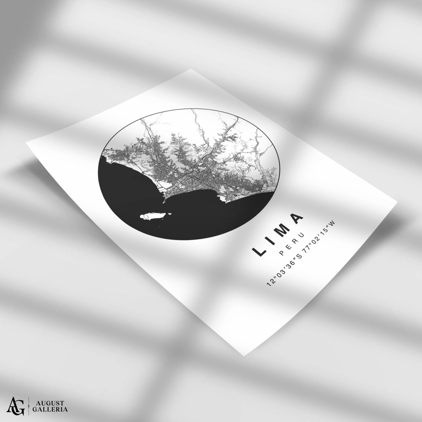Lima Minimalist Map