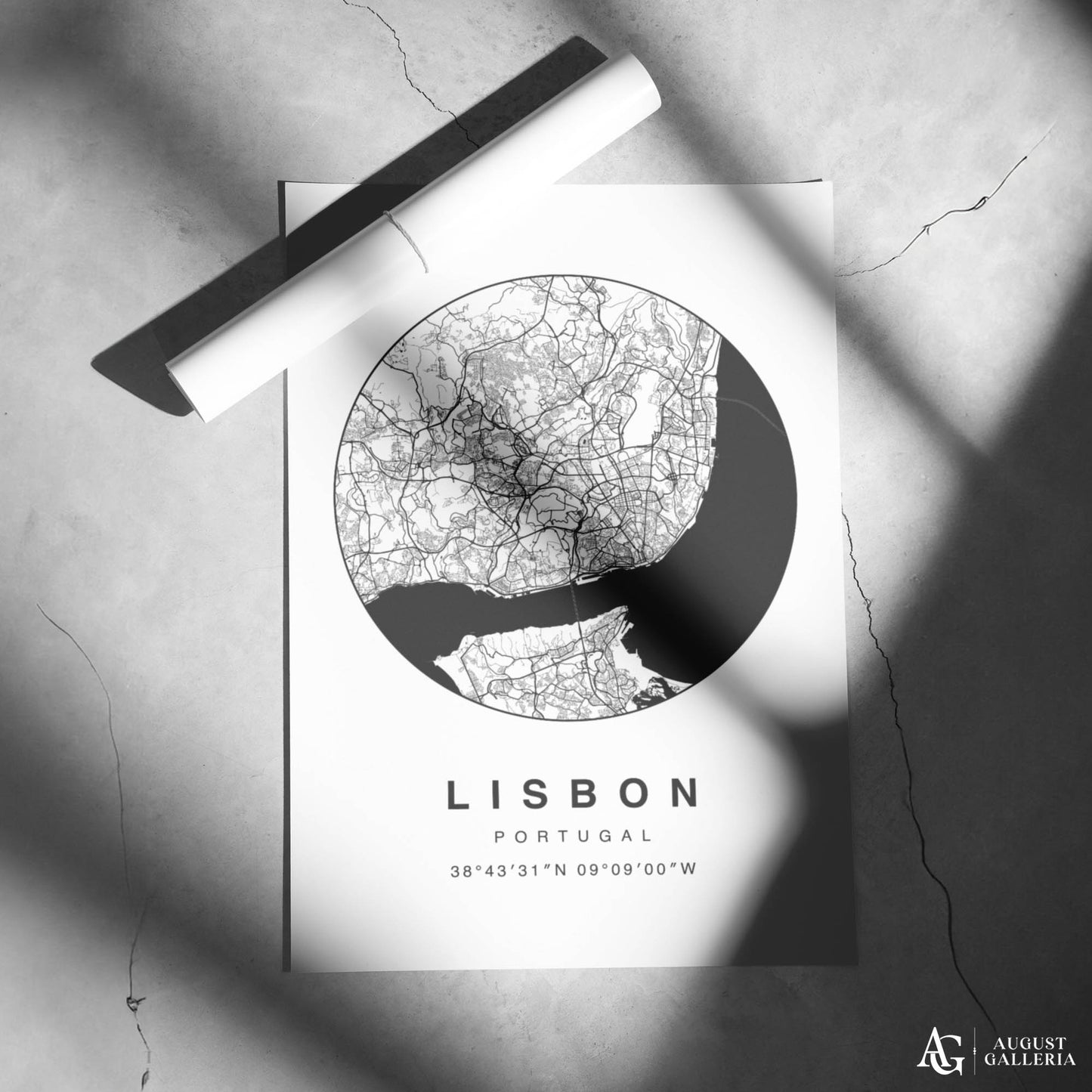 Lisbon Minimalist Map