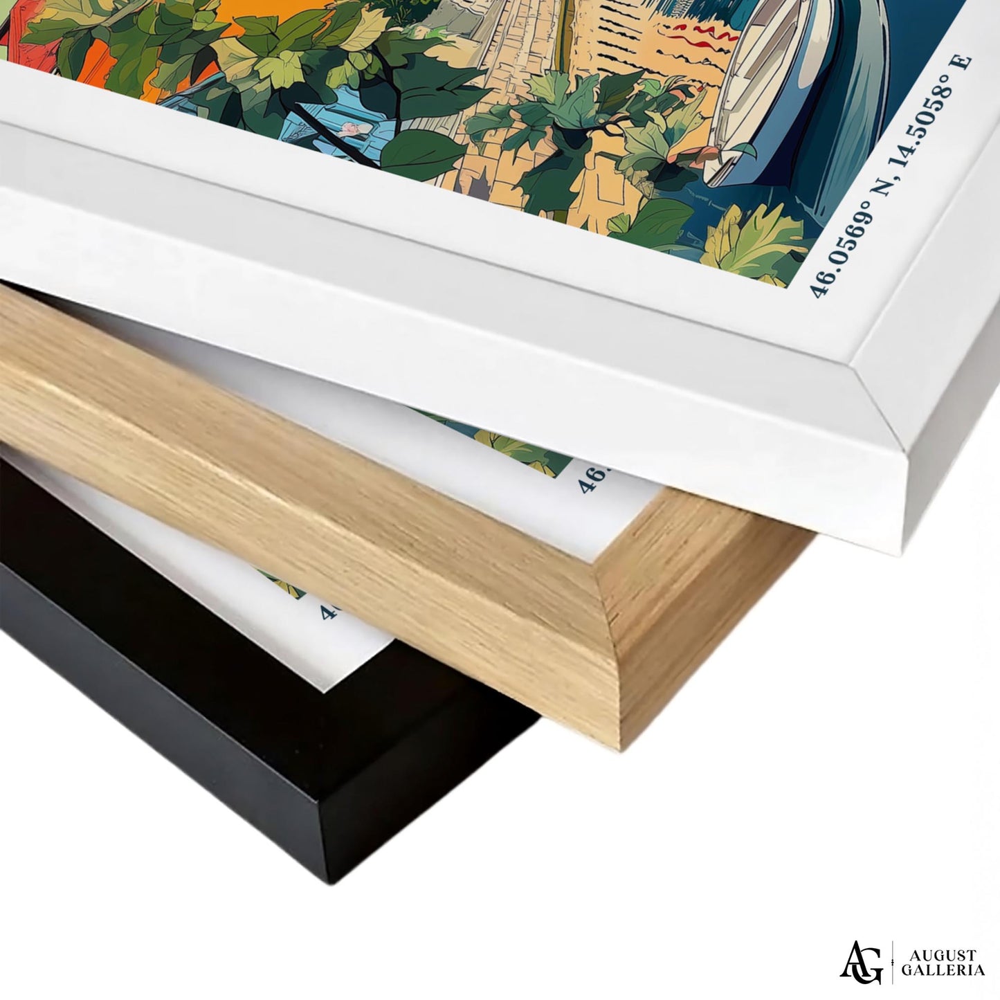 Ljubljana Retro Travel Print