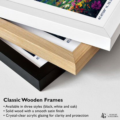 Lofoten Islands Retro Travel Print