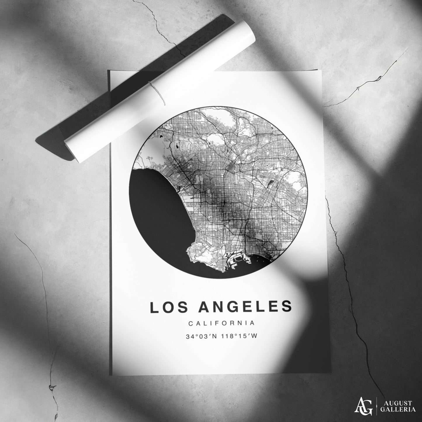 Los Angeles Minimalist Map