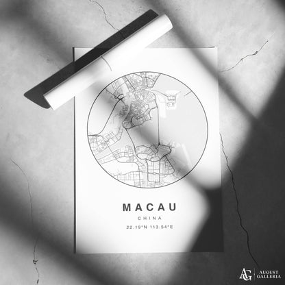 Macau Minimalist Map