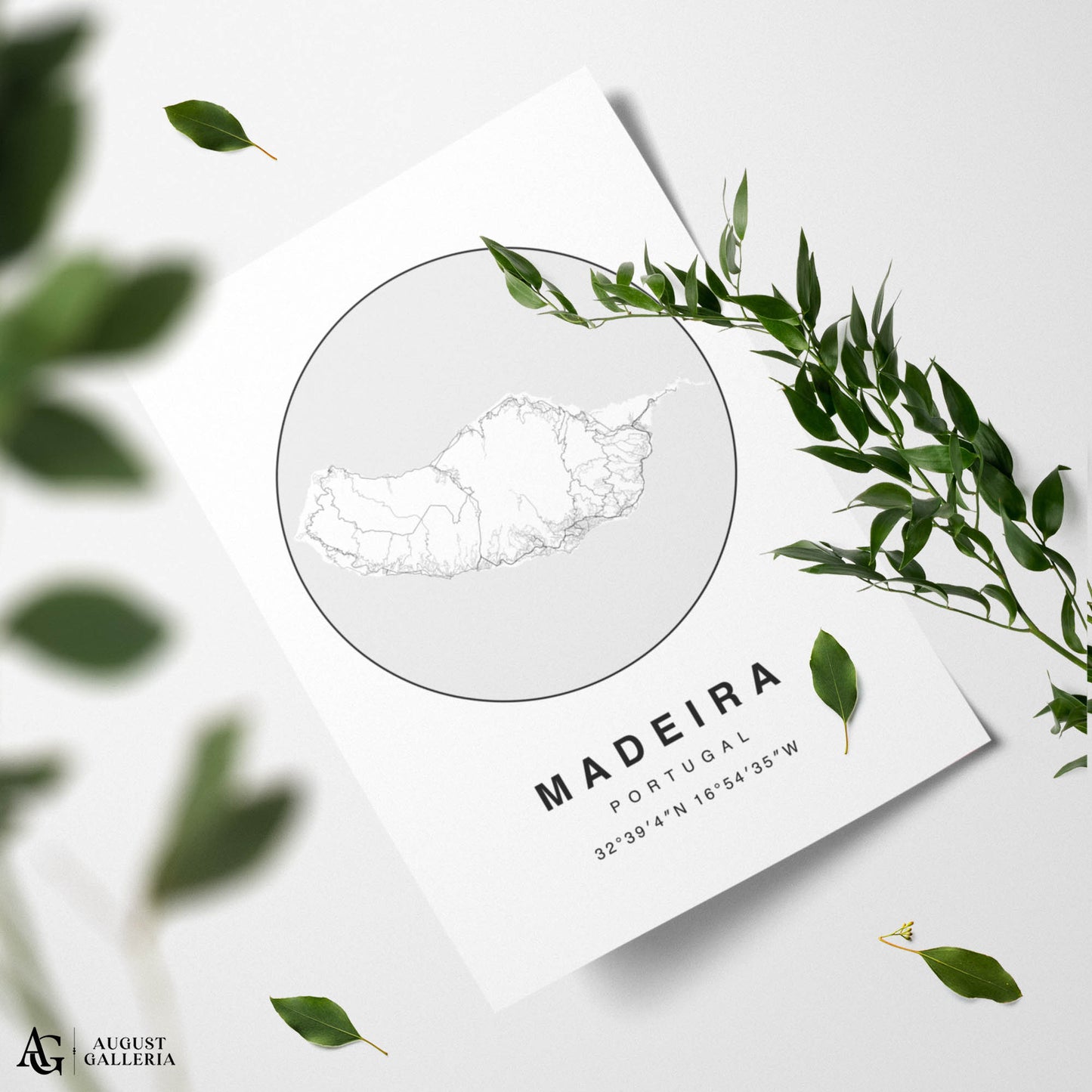 Madeira Minimalist Map