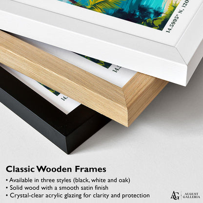 Manila Philippines Retro Travel Print