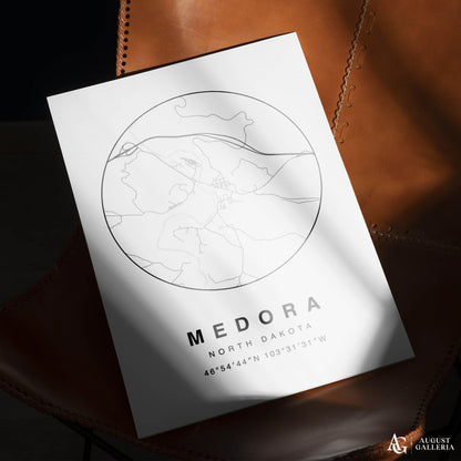 Medora Minimalist Map