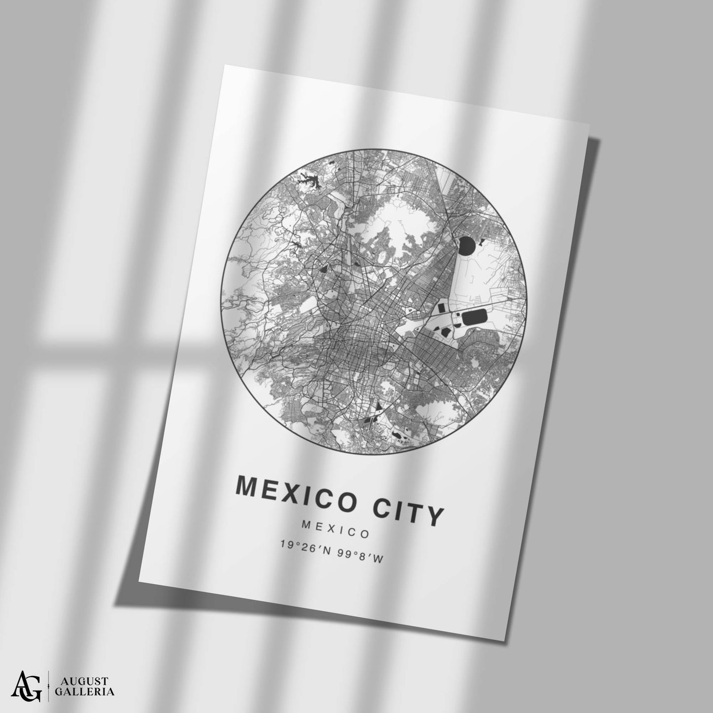 Mexico City Minimalist Map