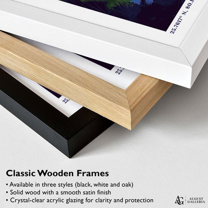 Miami Florida Retro Travel Print