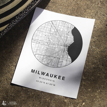 Milwaukee Minimalist Map