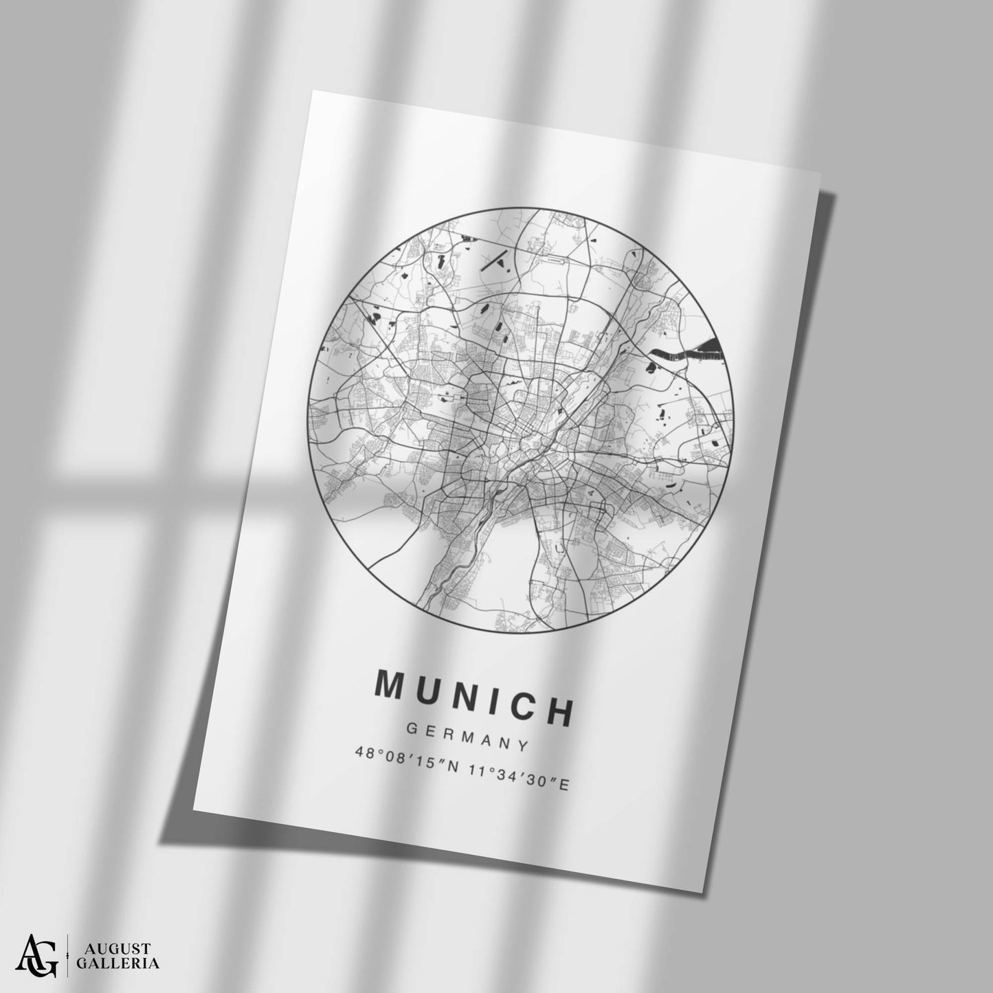 Munich Minimalist Map
