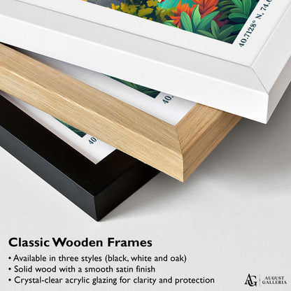 New York Retro Travel Print