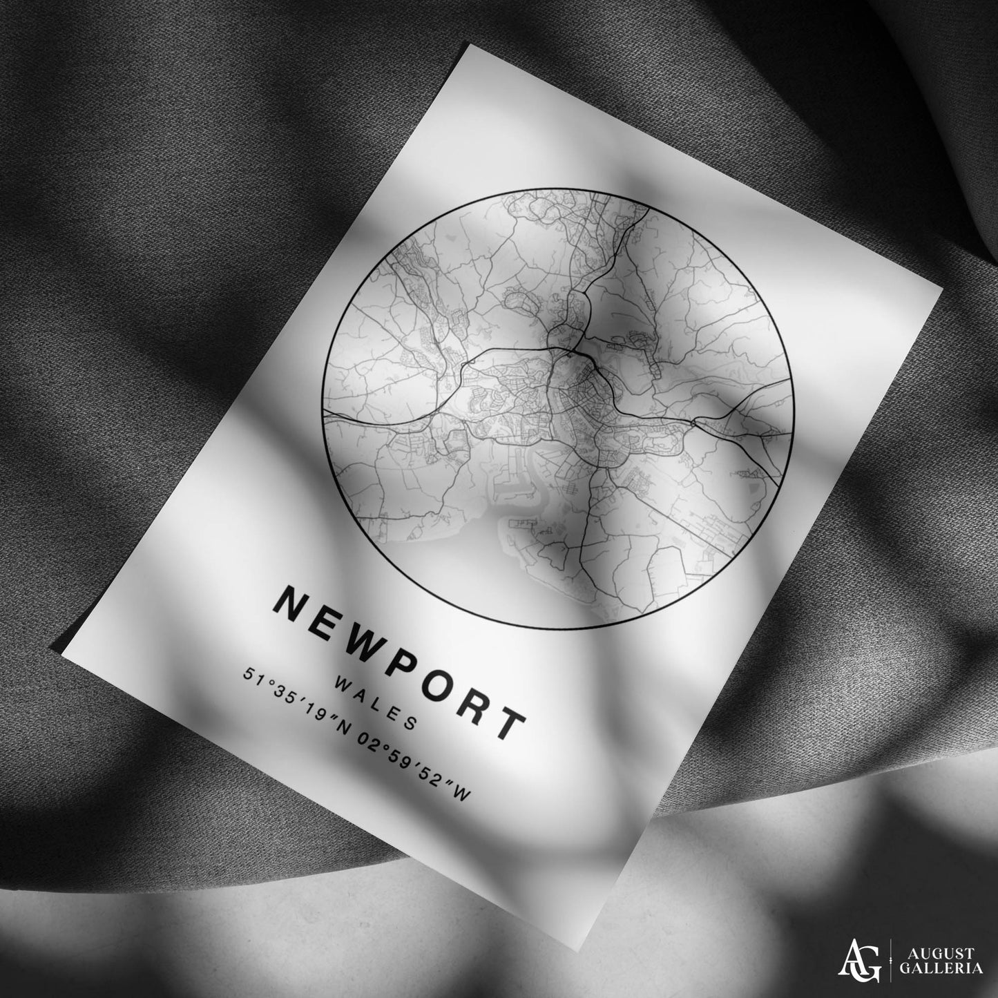 Newport Minimalist Map