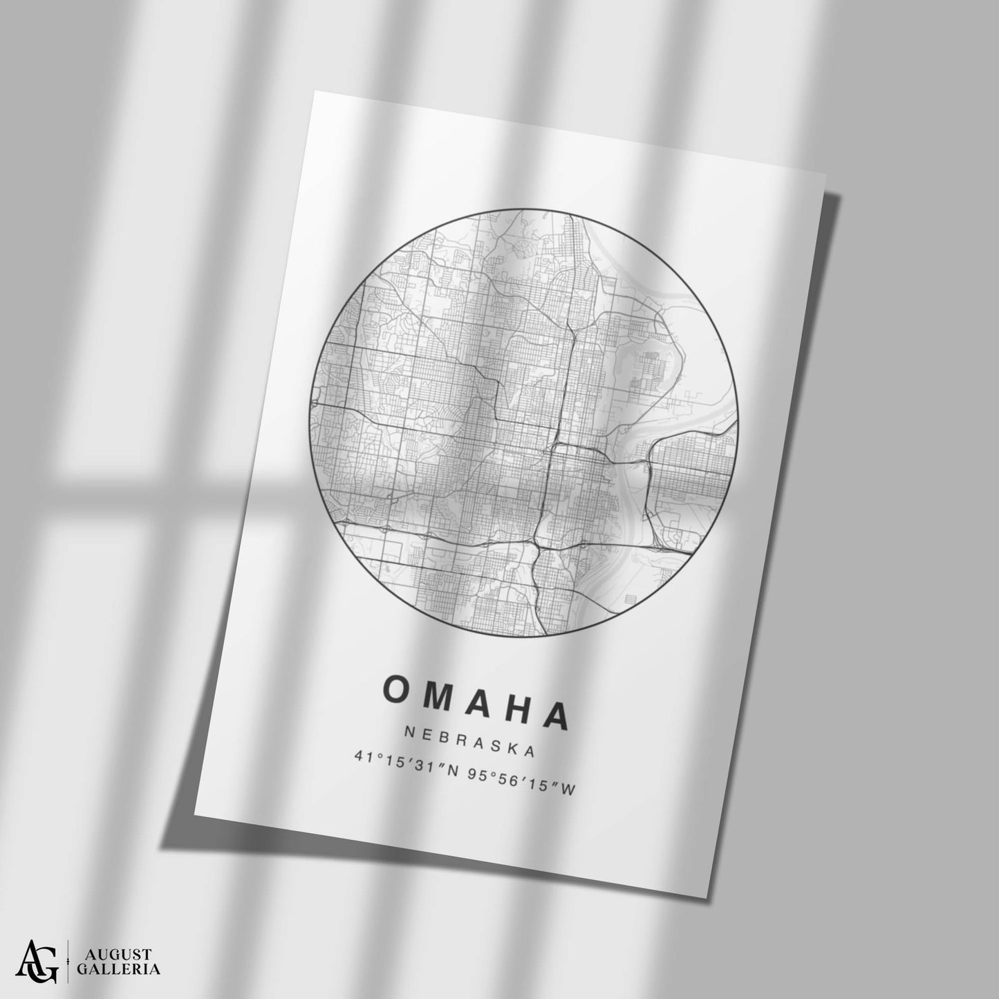 Omaha Minimalist Map