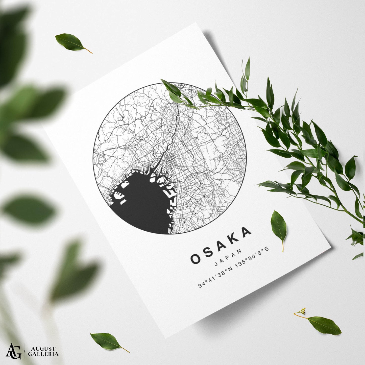 Osaka Minimalist Map