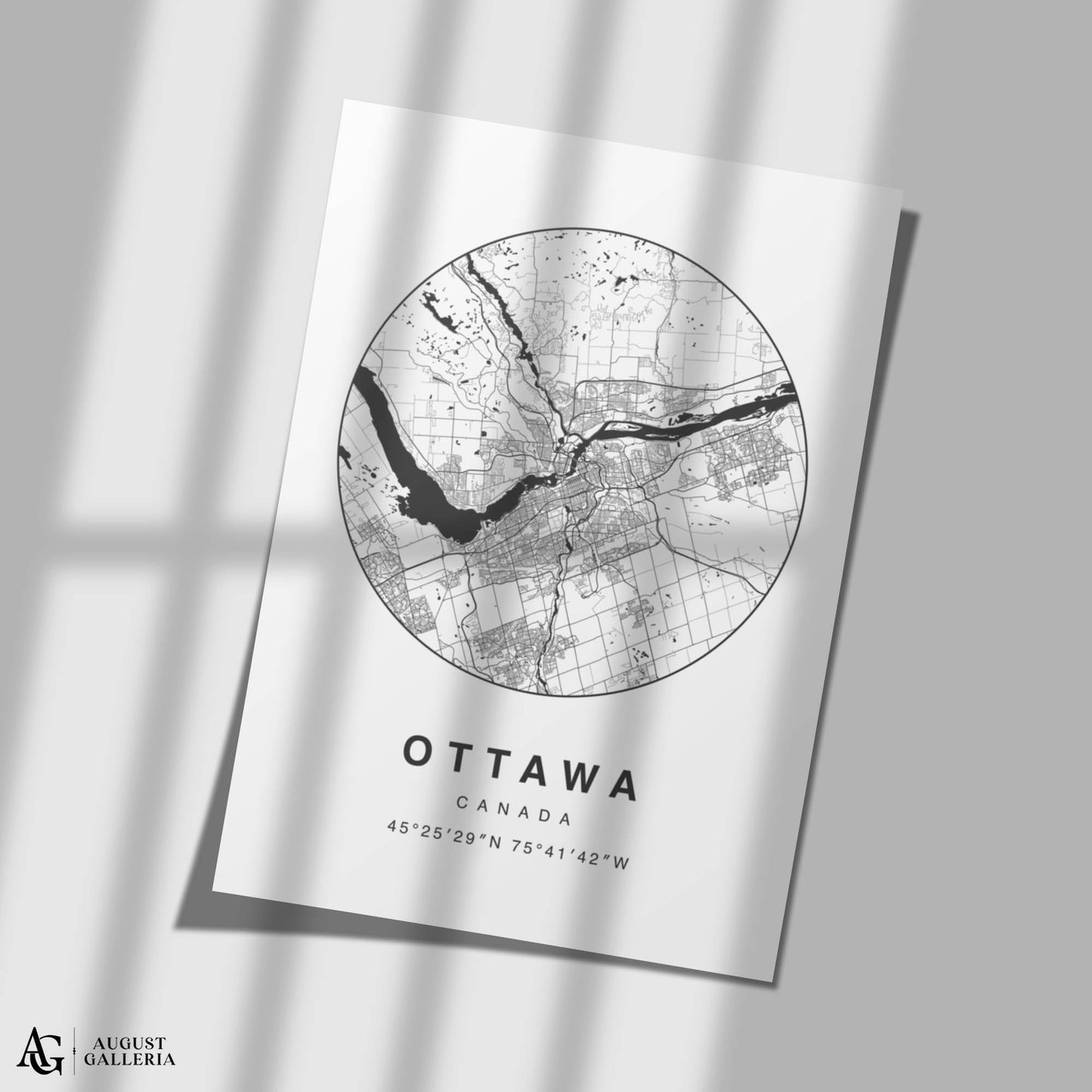 Ottawa Minimalist Map
