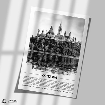 Ottawa Black & White City Print