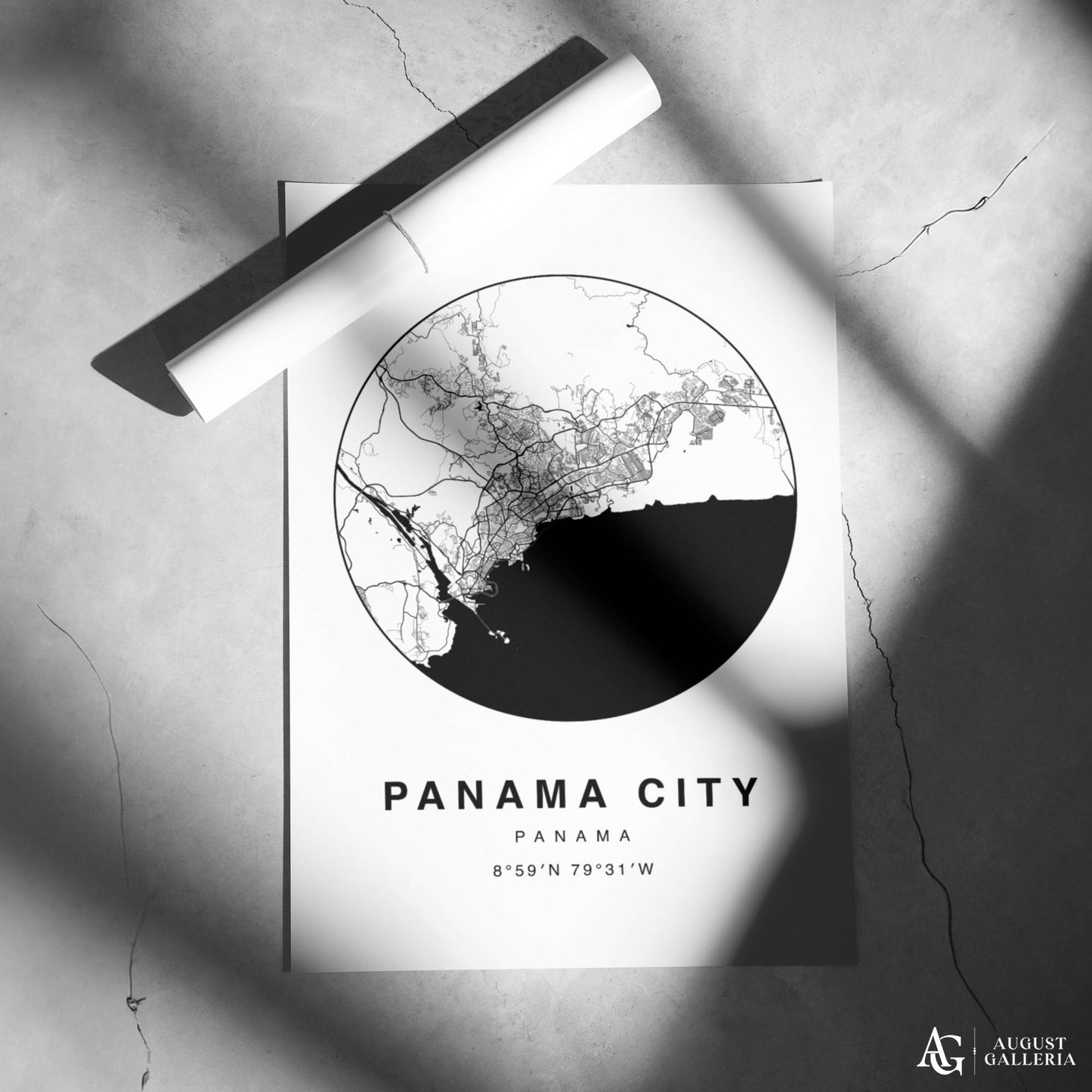 Panama City Minimalist Map