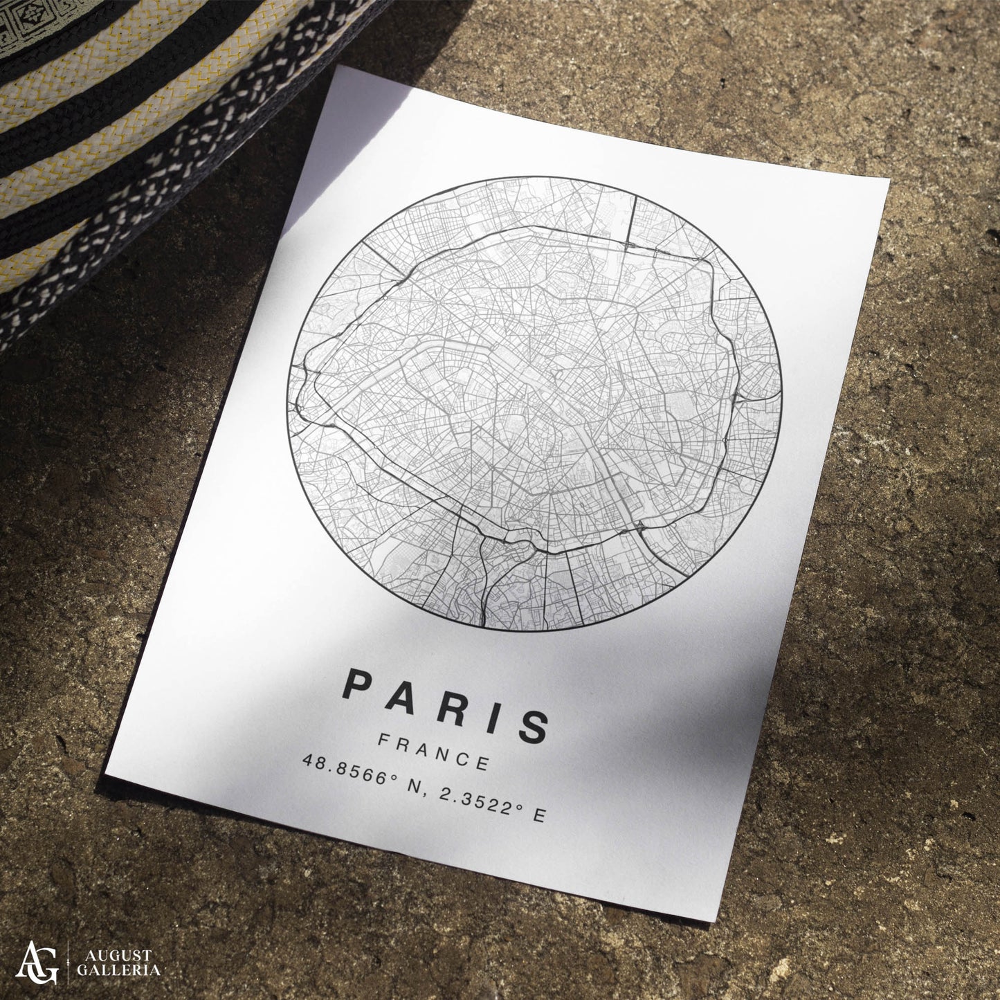 Paris Minimalist Map