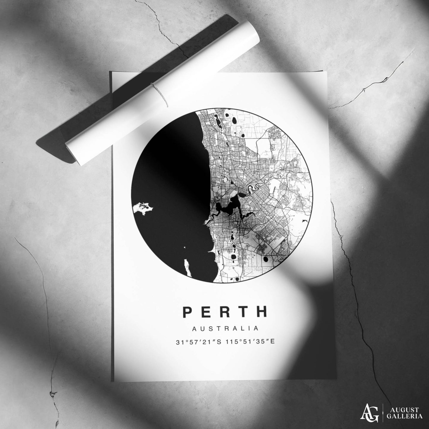 Perth Minimalist Map