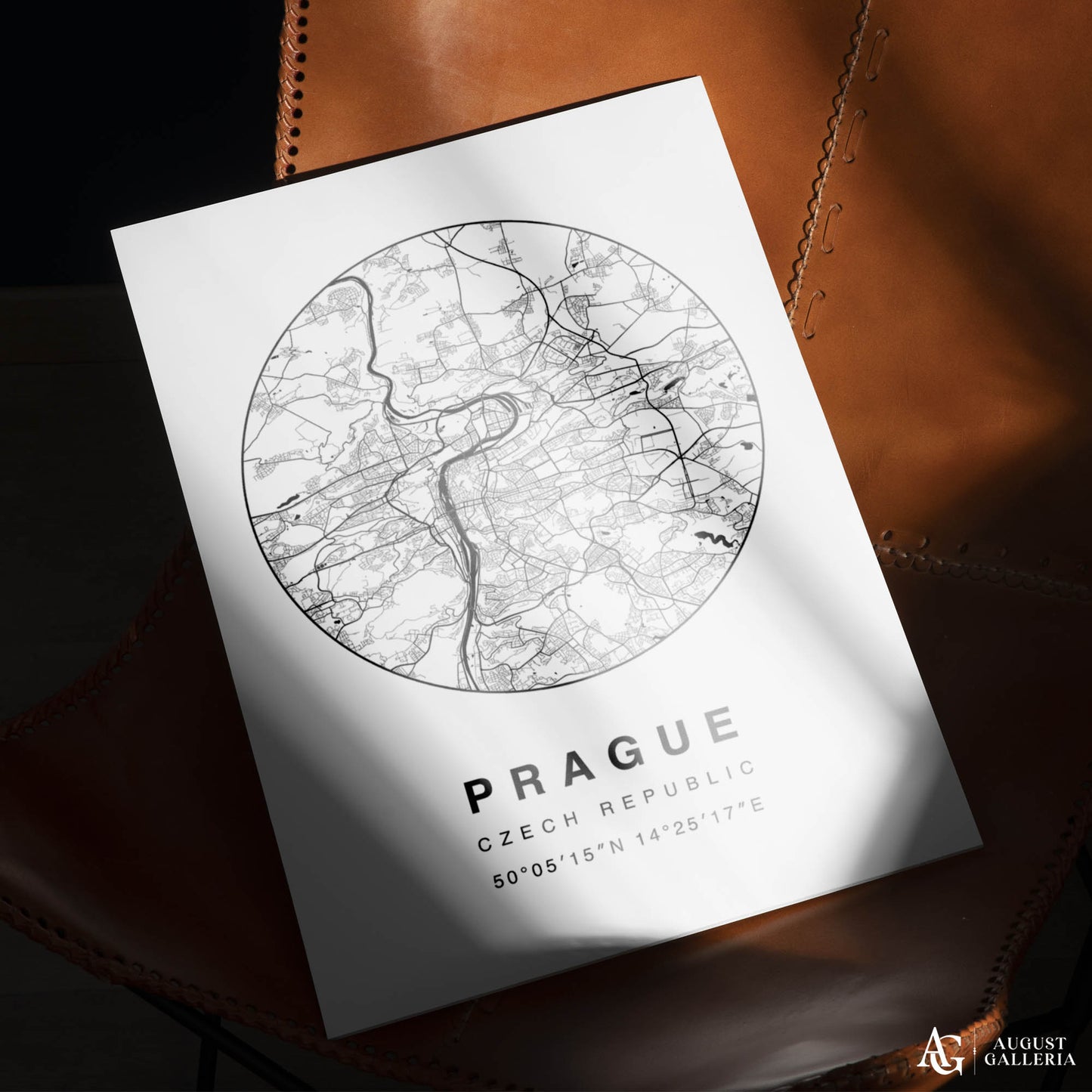 Prague Minimalist Map
