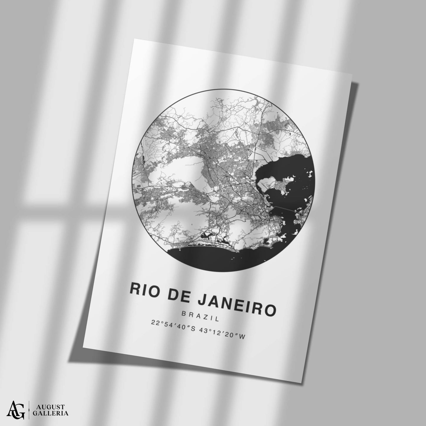 Rio de Janeiro Minimalist Map