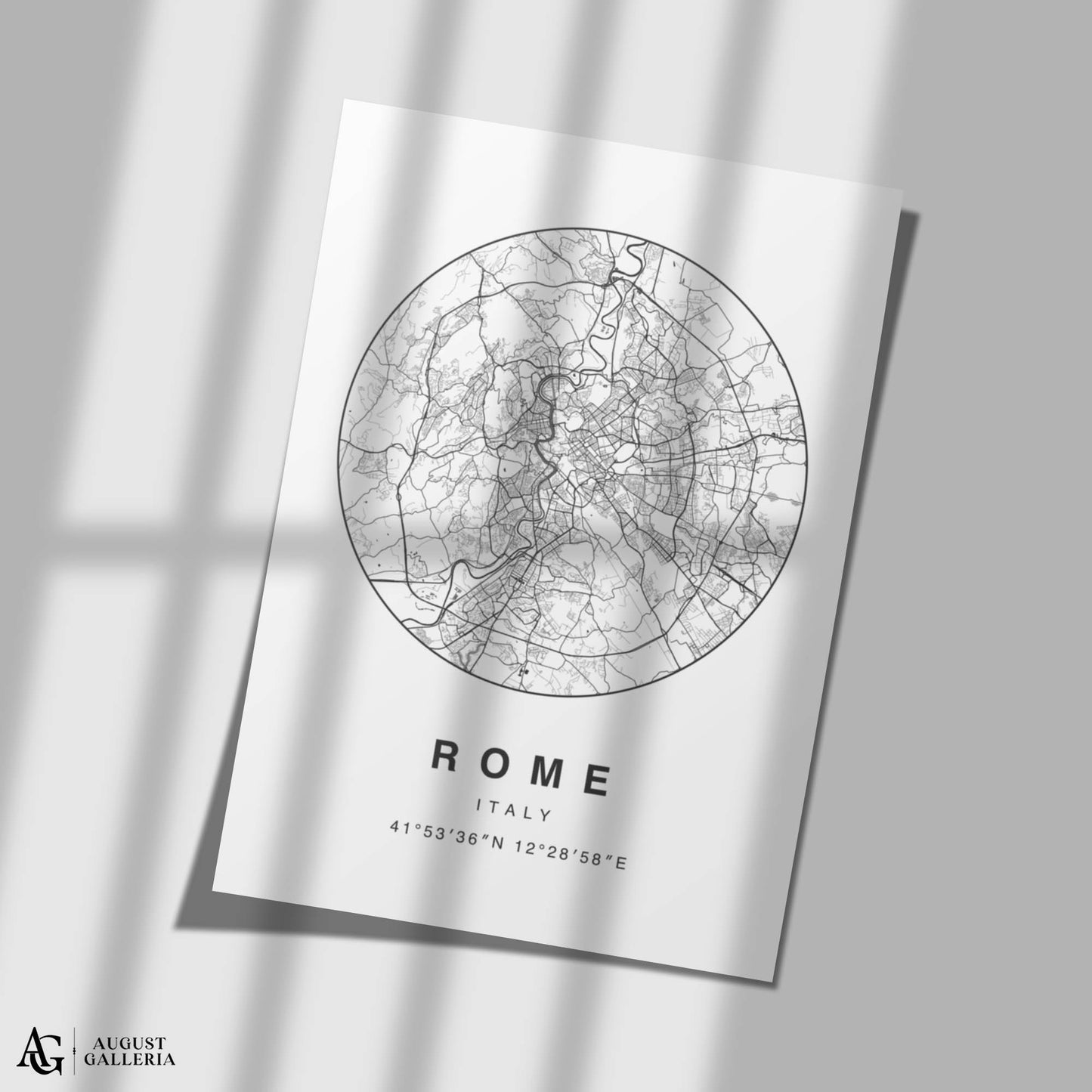 Rome Minimalist Map