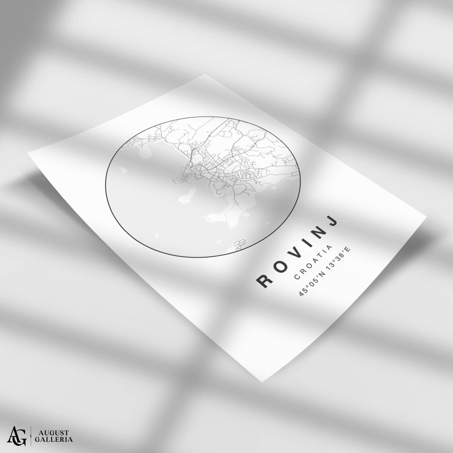 Rovinj Minimalist Map