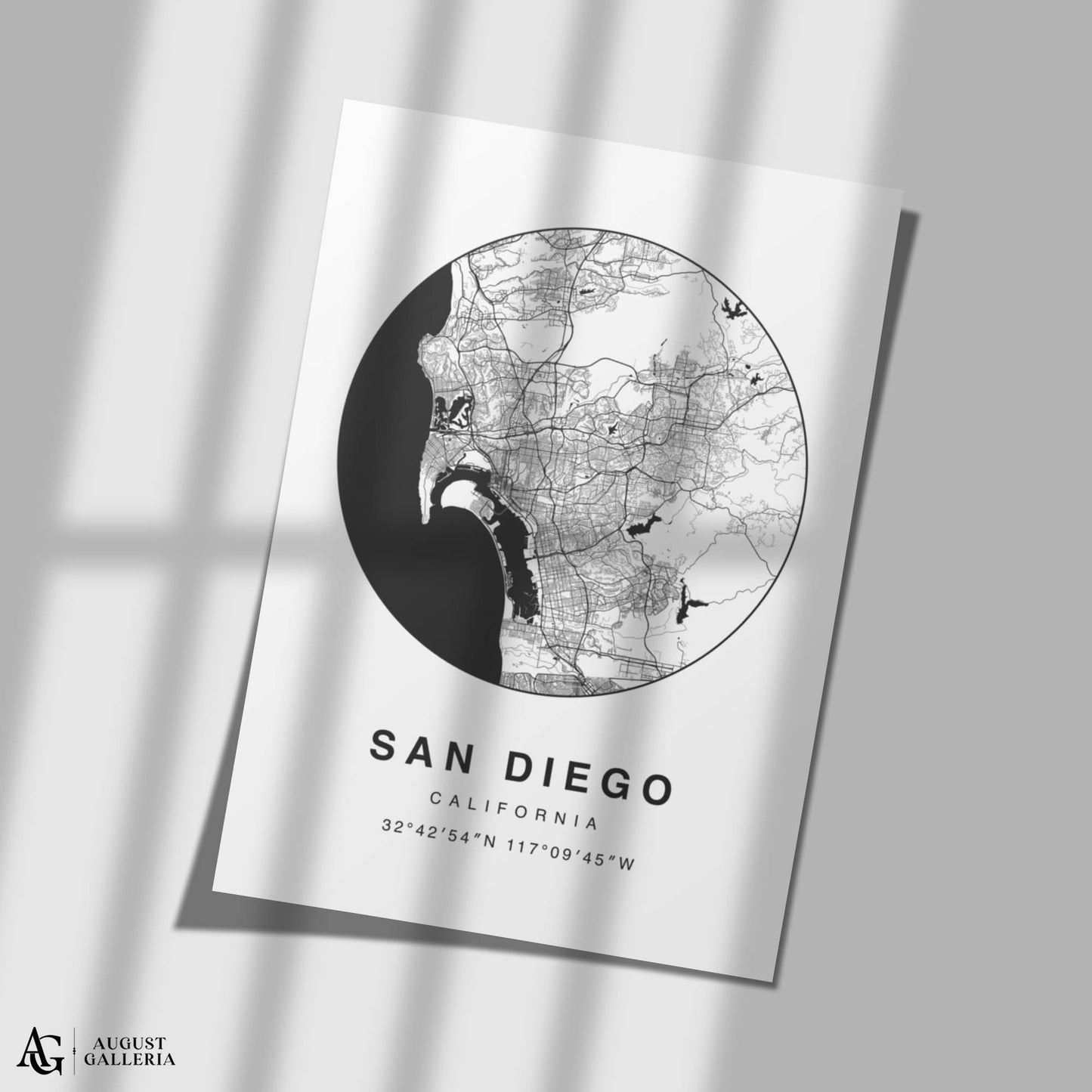 San Diego Minimalist Map