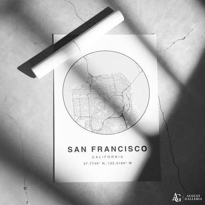 San Francisco Minimalist Map