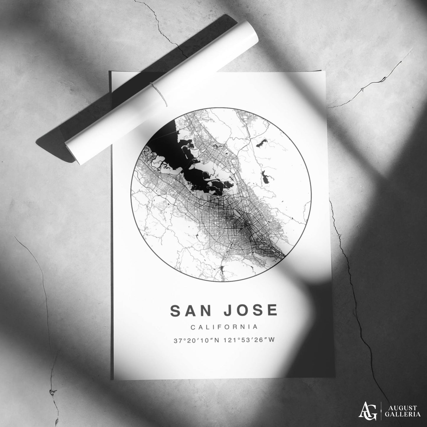 San Jose Minimalist Map