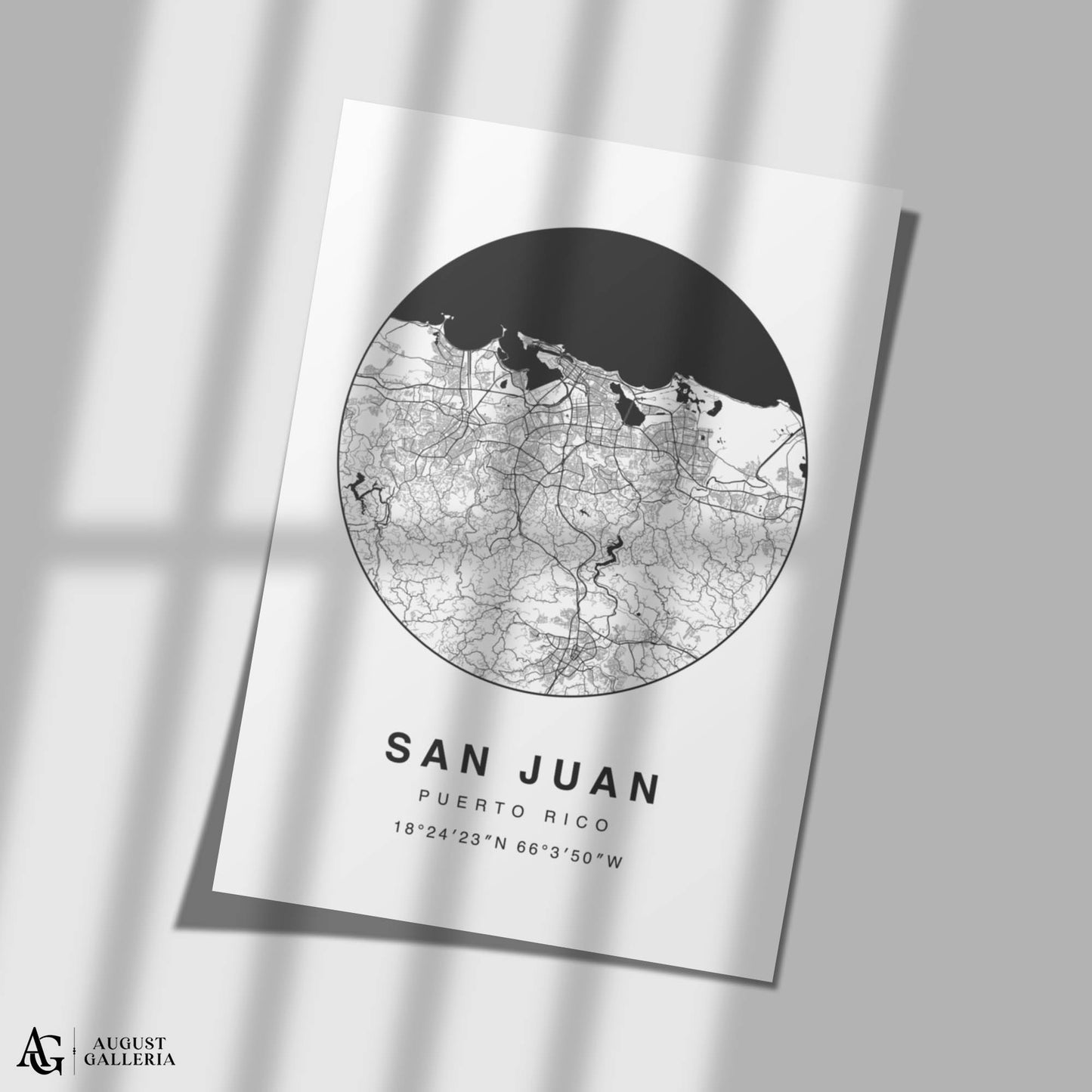 San Juan Minimalist Map