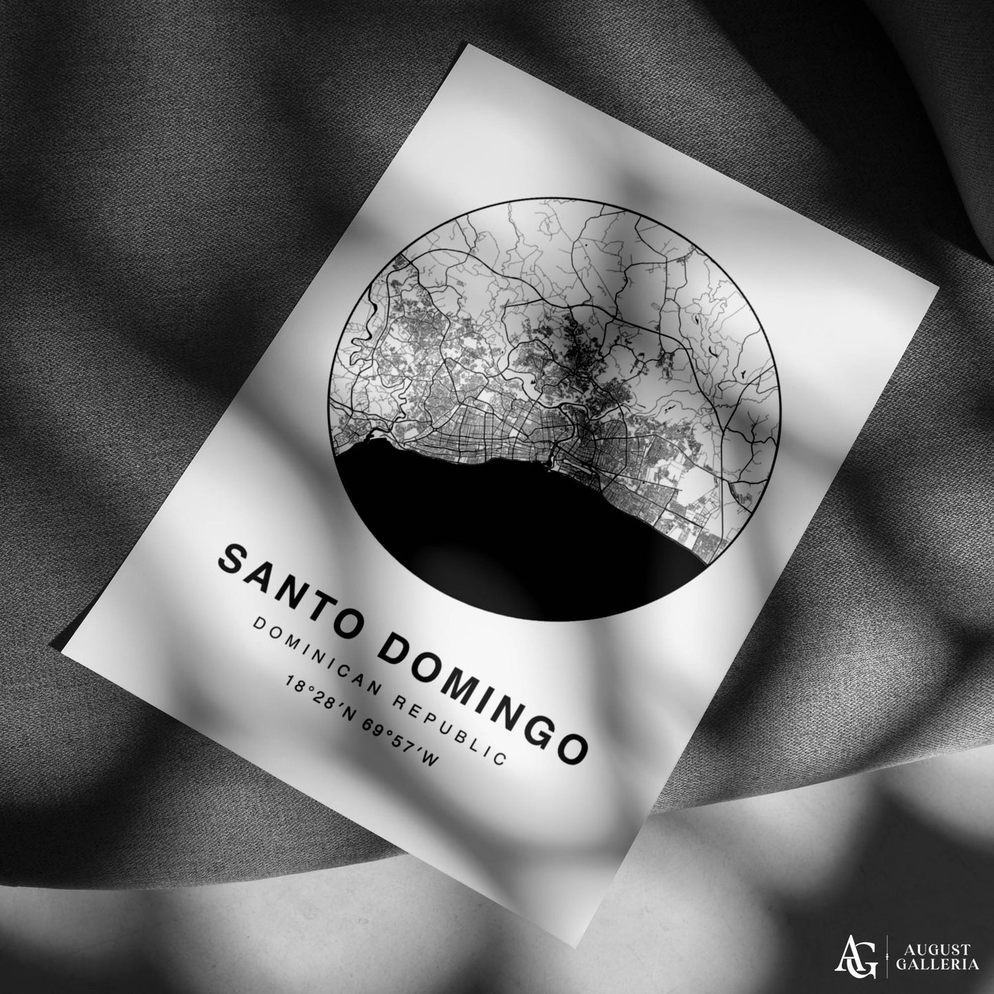 Santo Domingo Minimalist Map