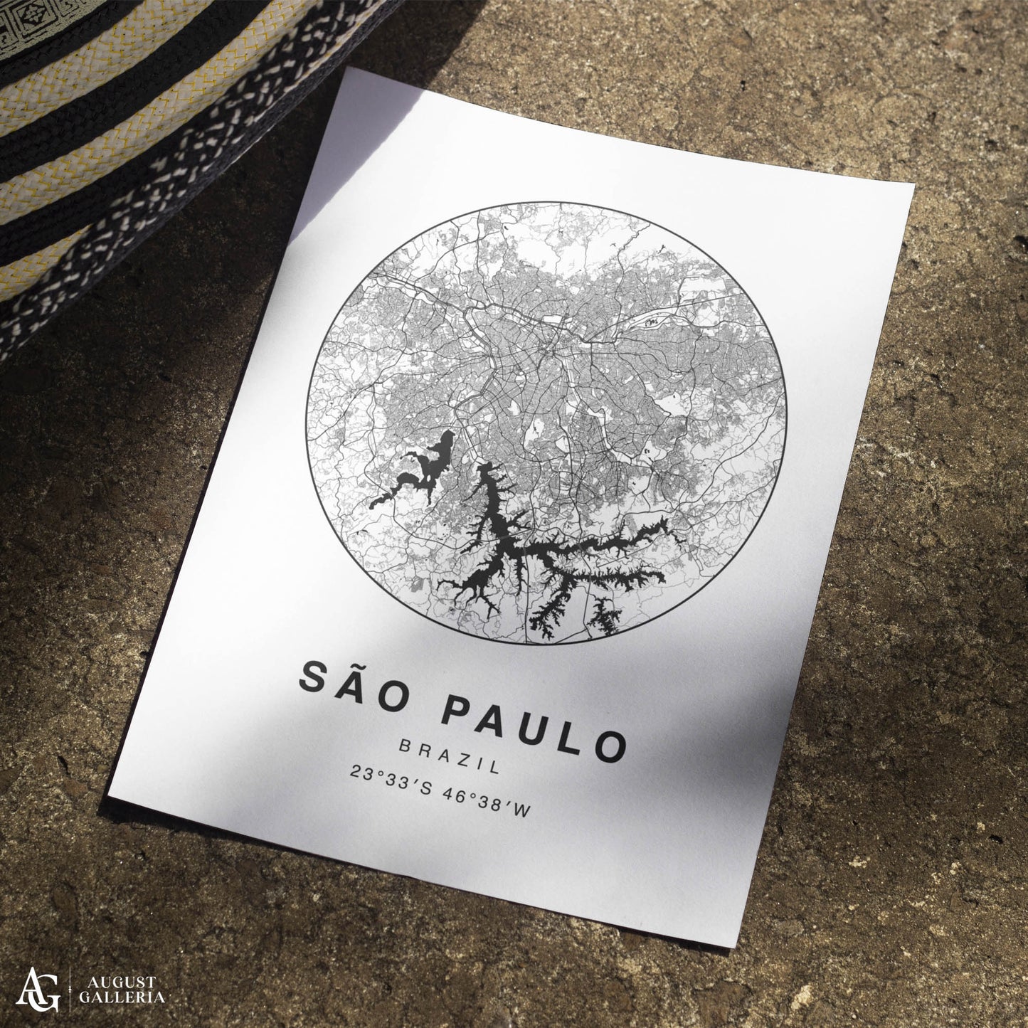 São Paulo Minimalist Map