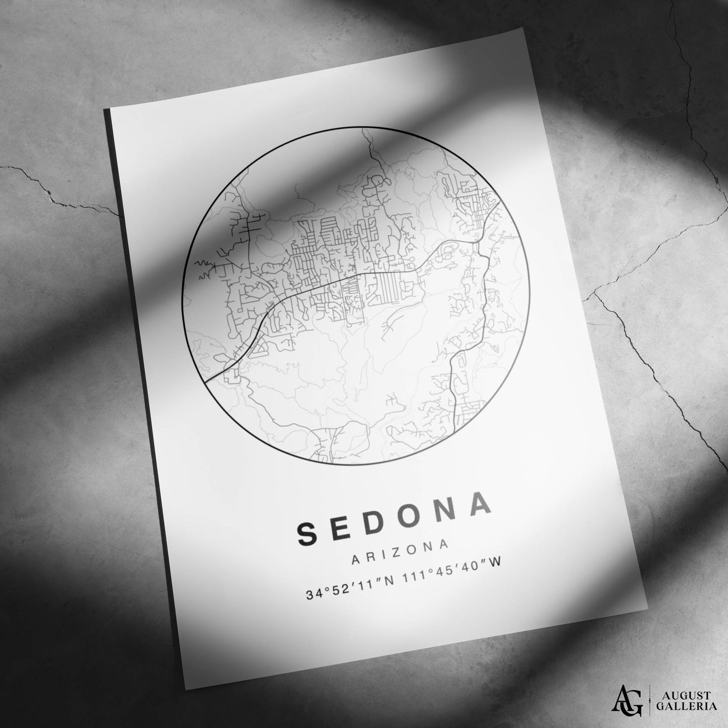 Sedona Minimalist Map