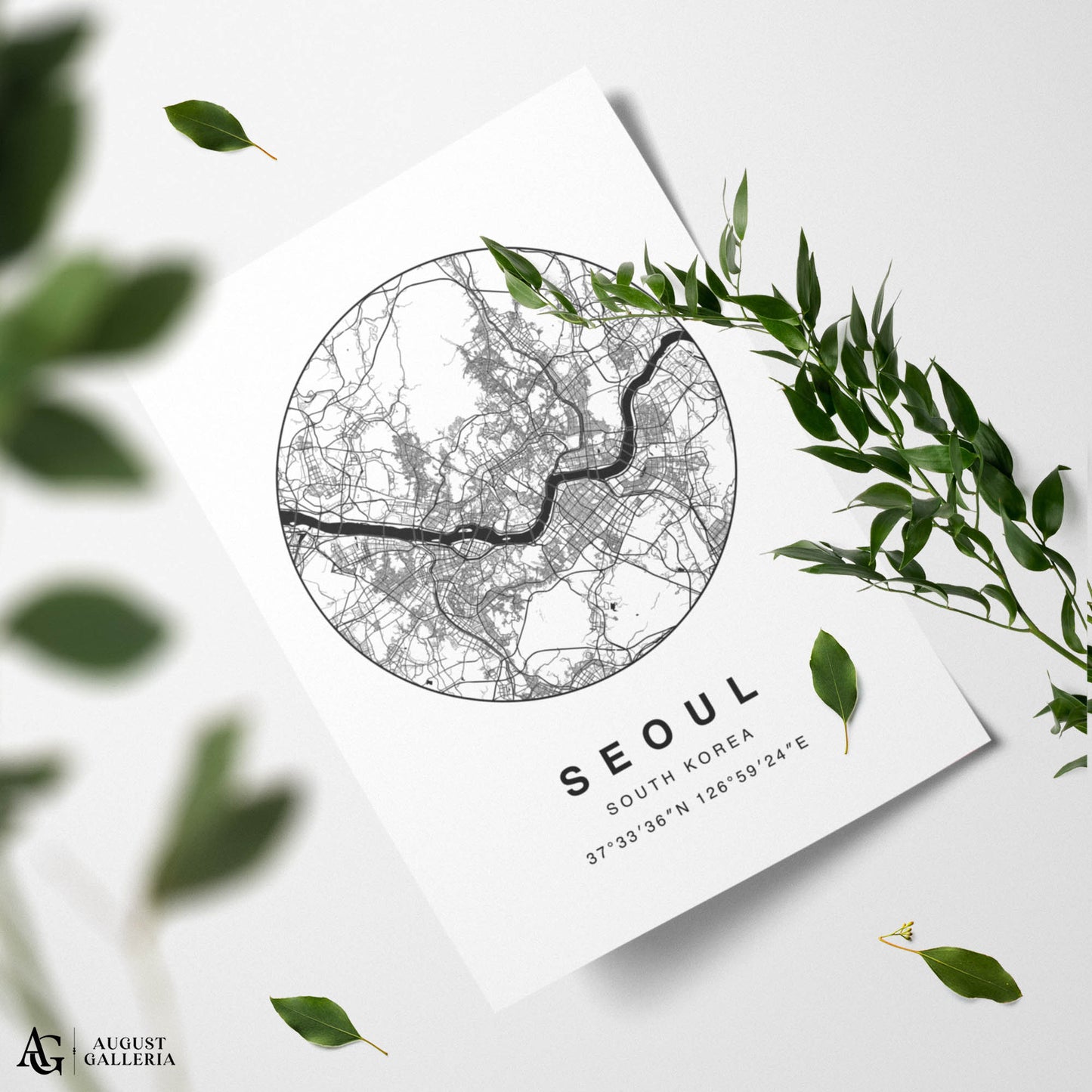 Seoul Minimalist Map
