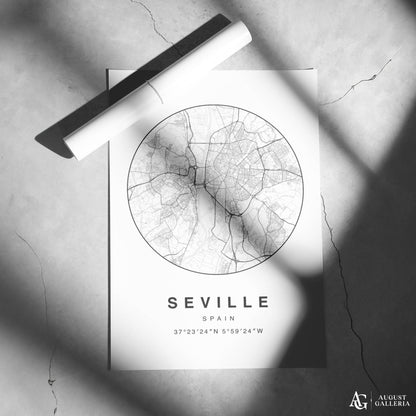 Seville Minimalist Map
