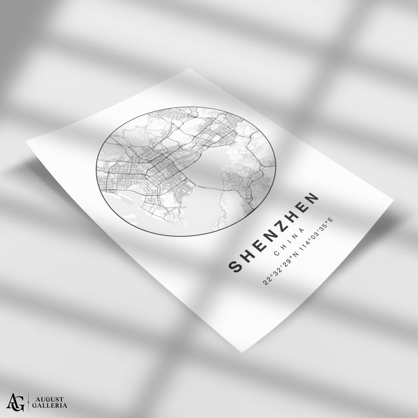 Shenzhen Minimalist Map