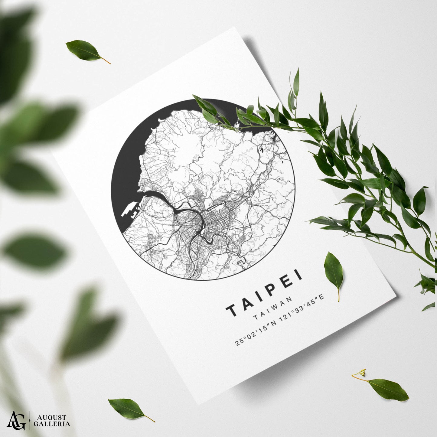 Taipei Minimalist Map