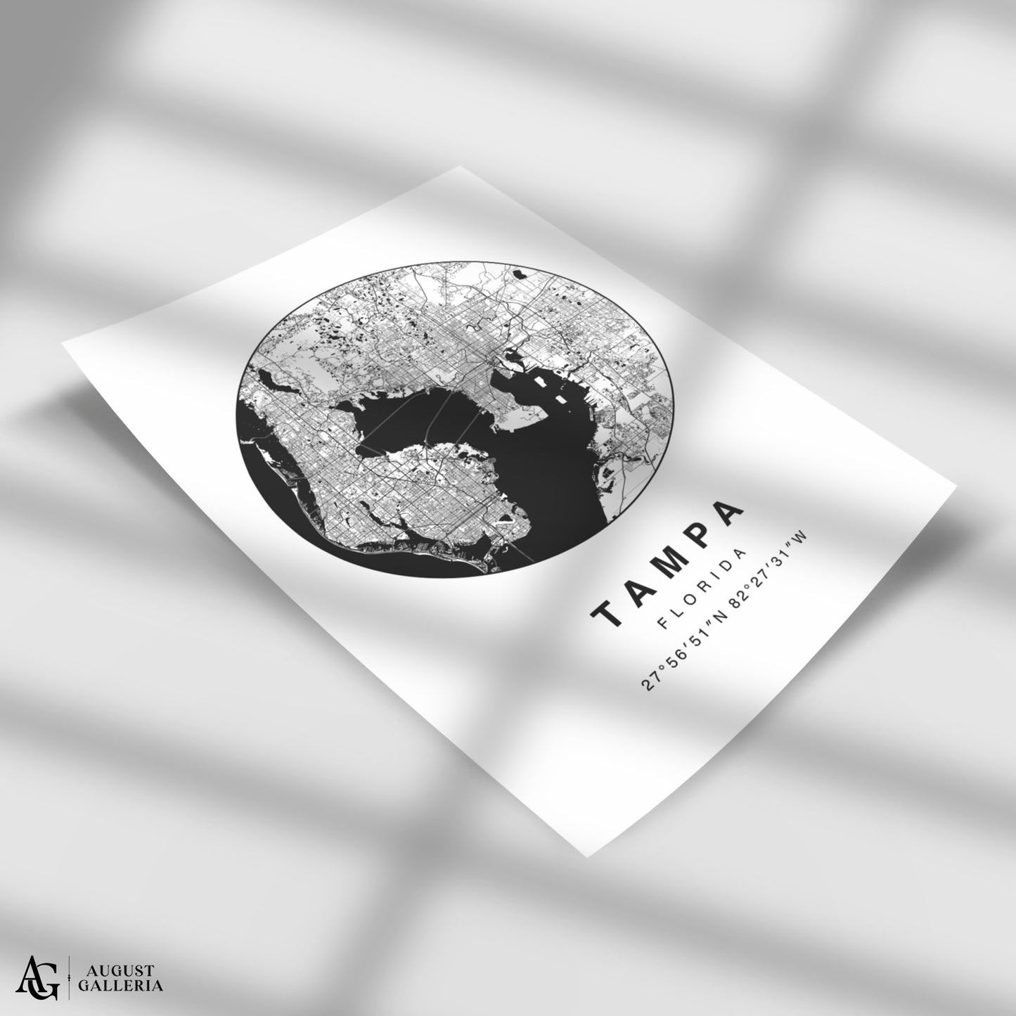 Tampa Minimalist Map