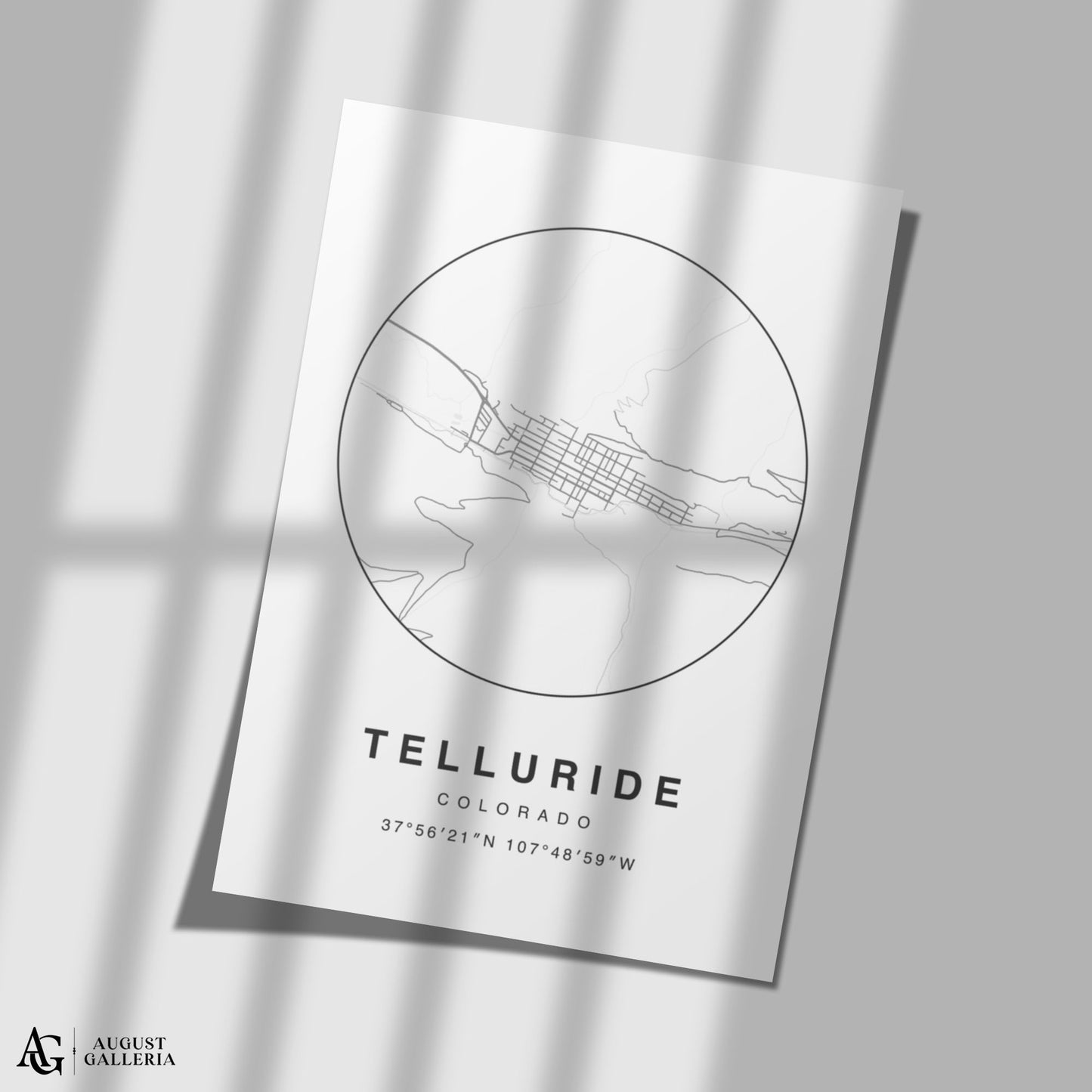 Telluride Minimalist Map