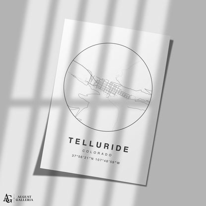 Telluride Minimalist Map