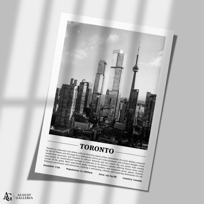 Toronto Black & White City Print