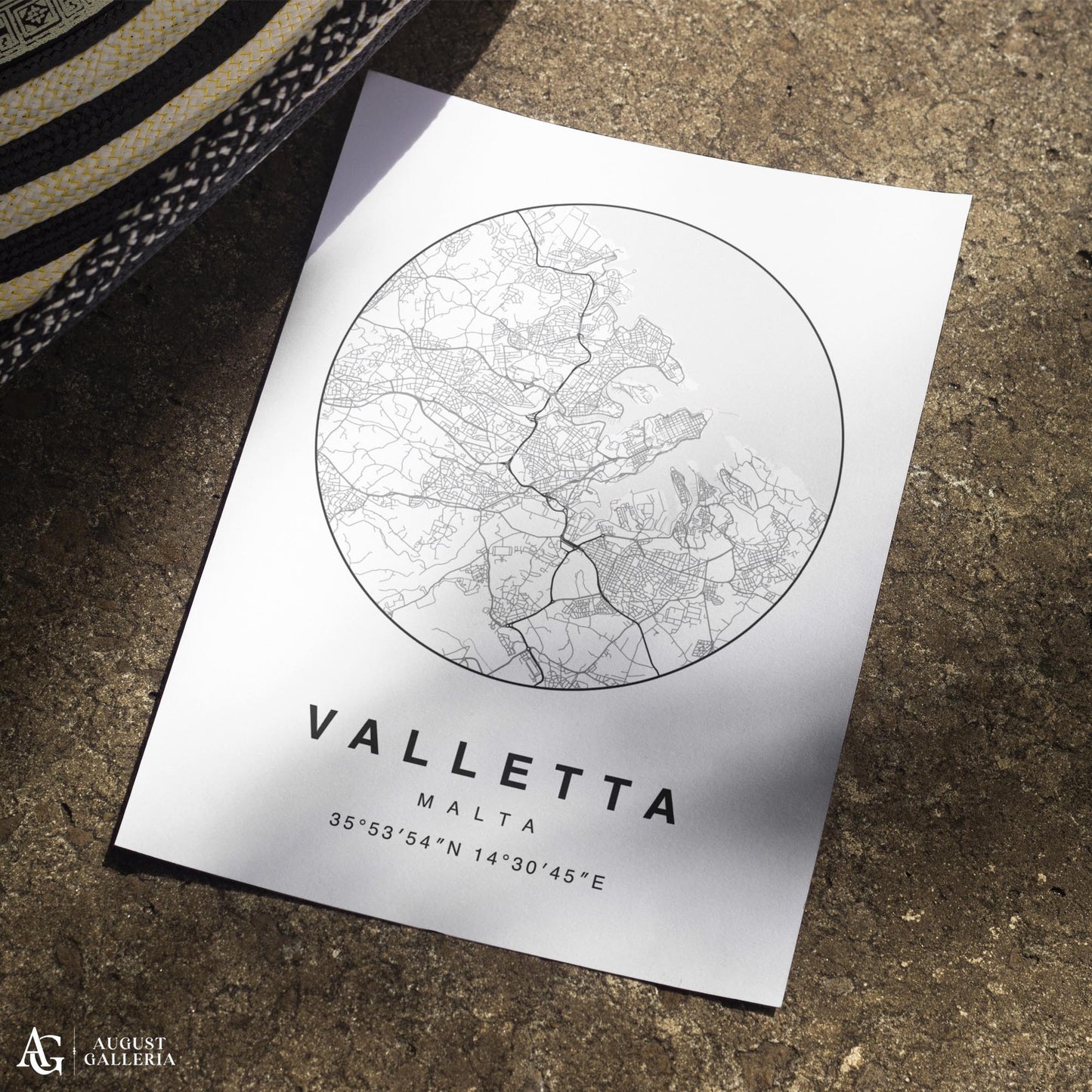 Valletta Minimalist Map